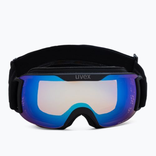 Gogle narciarskie UVEX Downhill 2000 S CV black matt/mirror blue colorvision yellow