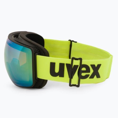 Gogle narciarskie UVEX Compact FM black mat/mirror orange