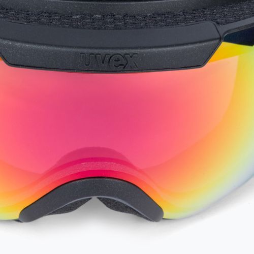 Gogle narciarskie UVEX Downhill 2000 FM black matt/rainbow rose