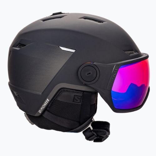 Kask narciarski Salomon Pioneer LT Visor black/blue