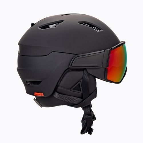 Kask narciarski Salomon Driver black/red/accent solar