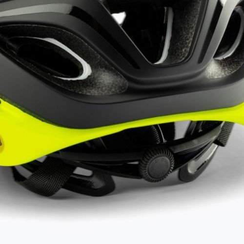 Kask rowerowy Giro Helios Spherical MIPS matte black fade/highlight yellow