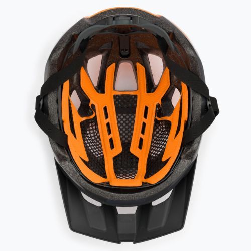 Kask rowerowy Rudy Project Crossway lead/orange fluo shiny