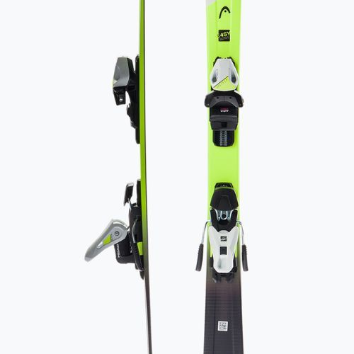 Narty zjazdowe dziecięce HEAD Supershape Team Easy Jrs + wiązania Jrs 7.5 black/yellow/white