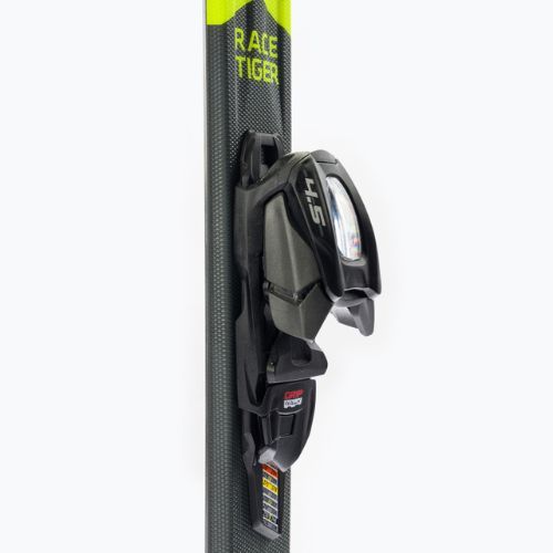 Narty zjazdowe dziecięce Völkl RACETIGER Junior + wiązania 4.5 VMotion Jr. yellow/black