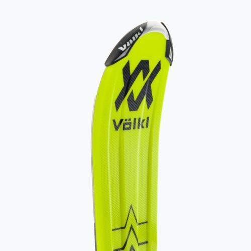 Narty zjazdowe dziecięce Völkl RACETIGER Junior + wiązania 7.0 VMotion Jr. yellow/black