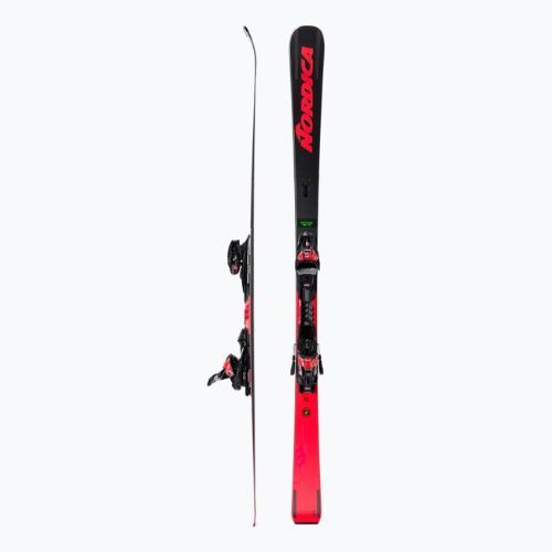 Narty zjazdowe Nordica Dobermann Spitfire 72 RB + wiązania XCELL 12 FDT black/red