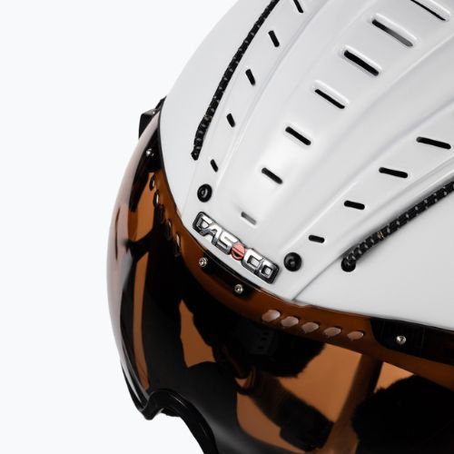 Kask narciarski CASCO SP-2 Visor Carbonic 2021 white