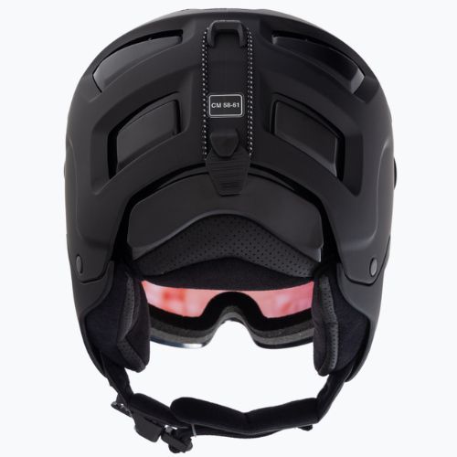 Kask narciarski Alpina Attelas Visor QVM black matte