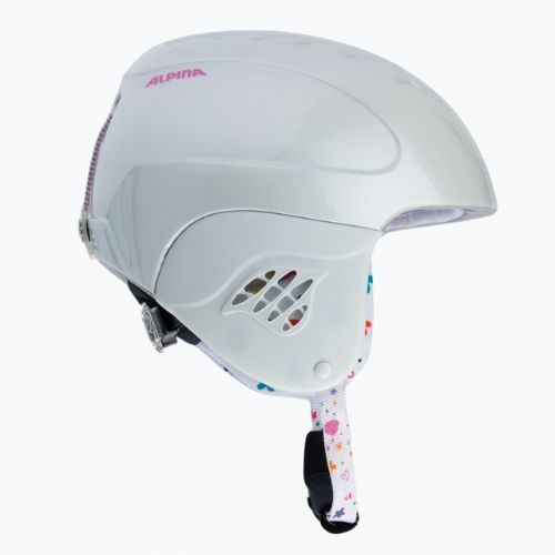 Kask narciarski dziecięcy Alpina Carat white/deco
