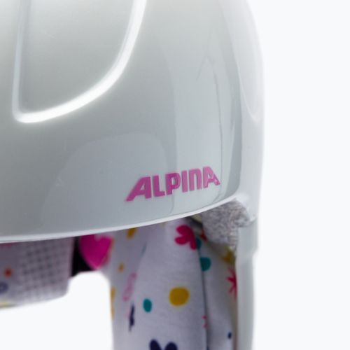 Kask narciarski dziecięcy Alpina Carat white/deco