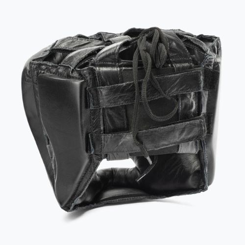 Kask bokserski męski Everlast Skórzany z ochroną policzków i podbródka czarny