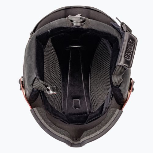 Kask narciarski UVEX Hlmt 600 visor black/matte