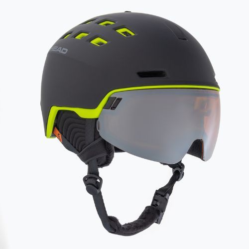 Kask narciarski męski HEAD Radar black/lime