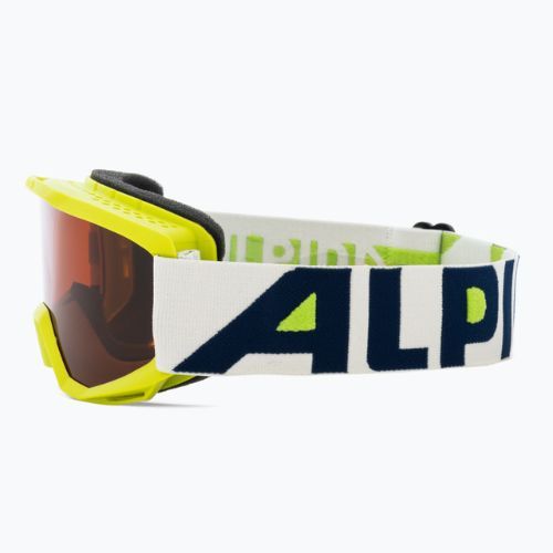 Gogle narciarskie dziecięce Alpina Piney lime matt/ orange