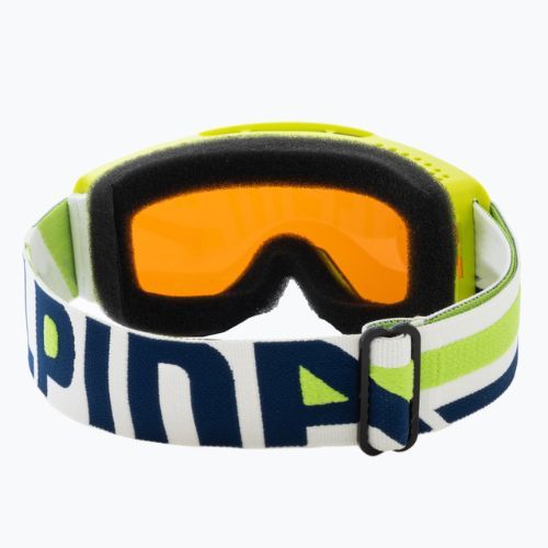 Gogle narciarskie dziecięce Alpina Piney lime matt/ orange