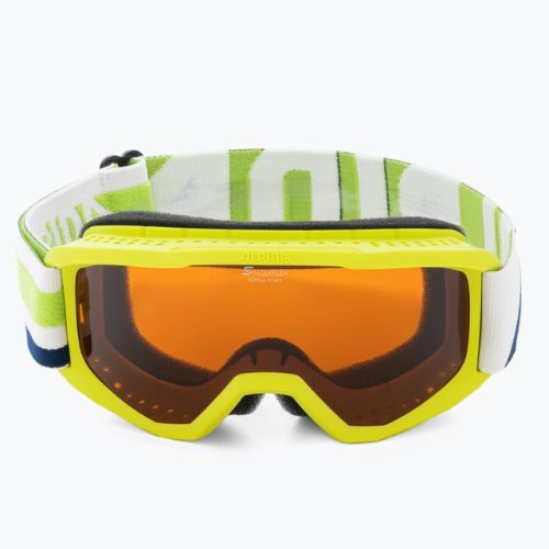 Gogle narciarskie dziecięce Alpina Piney lime matt/ orange