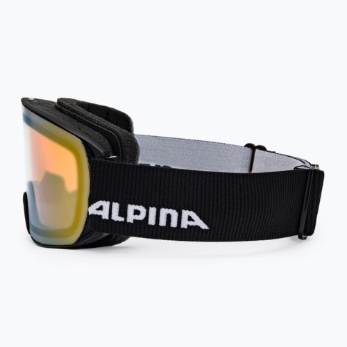 Gogle narciarskie Alpina Nakiska Q-Lite black matt/gold