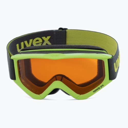 Gogle narciarskie dziecięce UVEX Speedy Pro lightgreen/lasergold
