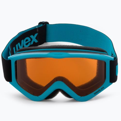 Gogle narciarskie dziecięce UVEX Speedy Pro Jr blue/lasergold clear