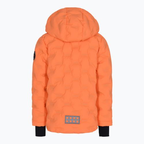 Kurtka narciarska dziecięca LEGO Lwjipe 706 neon orange