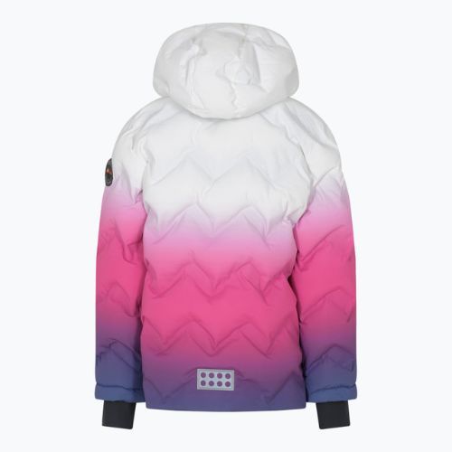 Kurtka narciarska dziecięca LEGO Lwjori 735 bright white