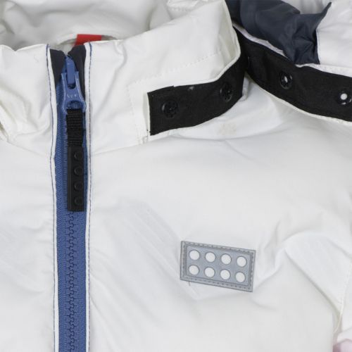 Kurtka narciarska dziecięca LEGO Lwjori 735 bright white