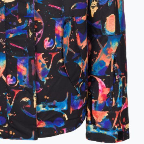 Kurtka snowboardowa dziecięca ROXY Jetty Girl true black magic carpet