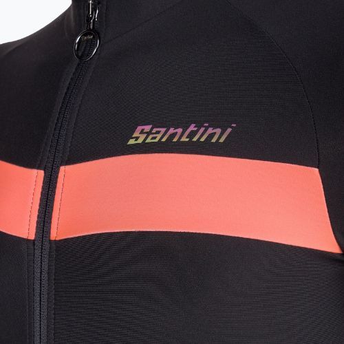 Bluza rowerowa męska Santini Adapt black/orange