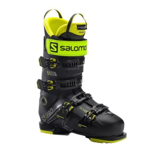 Buty narciarskie męskie Salomon S/Pro 110 GW black/acid green/dark silver metalic