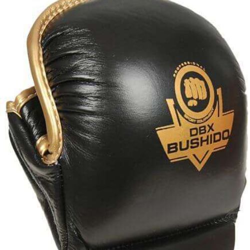 Rękawice sparingowe do treningu MMA DBX BUSHIDO skórzane czarne Arm-2011D-L