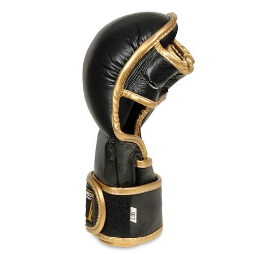 Rękawice sparingowe do treningu MMA DBX BUSHIDO skórzane czarne Arm-2011D-L
