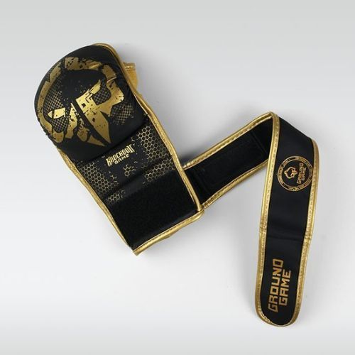 Rękawice sparingowe Ground Game MMA Cage Gold czarne/złote