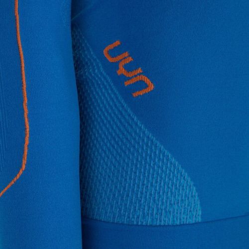 Longsleeve termoaktywny męski UYN Evolutyon UW Shirt blue/blue/orange shiny