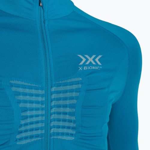 Bluza termoaktywna X-Bionic Racoon 4.0 Transmission Layer teal blue/dolomite grey