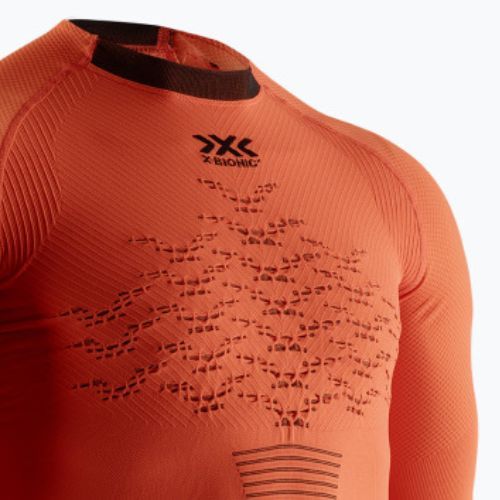 Longsleeve termoaktywny męski X-Bionic The Trick 4.0 Run trick orange/black
