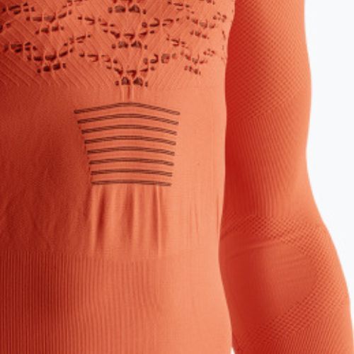 Longsleeve termoaktywny męski X-Bionic The Trick 4.0 Run trick orange/black