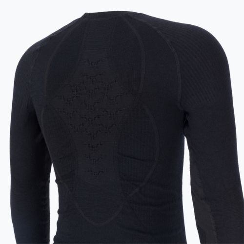 Longsleeve termoaktywny męski X-Bionic Apani 4.0 Merino black/black