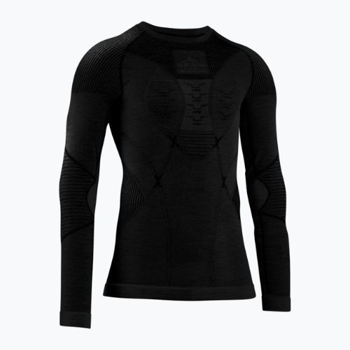 Longsleeve termoaktywny męski X-Bionic Apani 4.0 Merino black/black