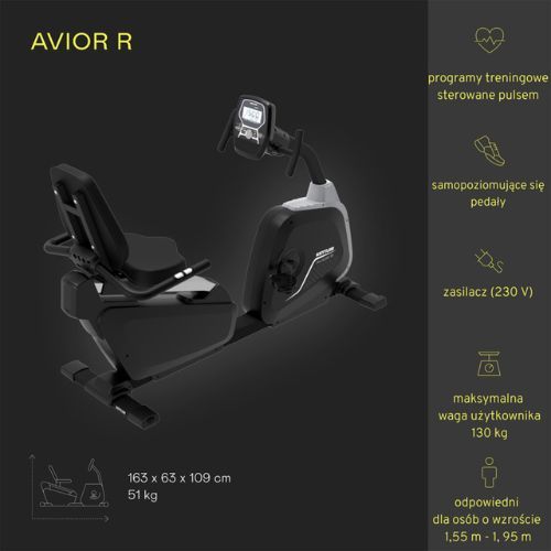 Rower stacjonarny KETTLER Axos Avior R black