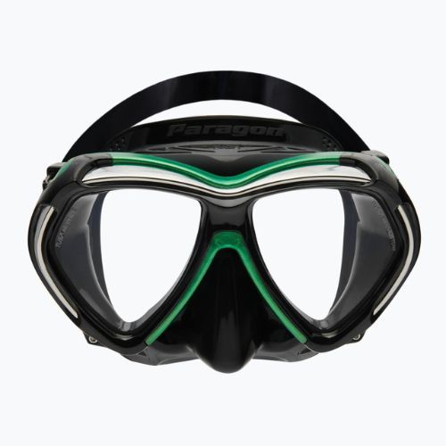 Maska do nurkowania TUSA Paragon czarna/zielona
