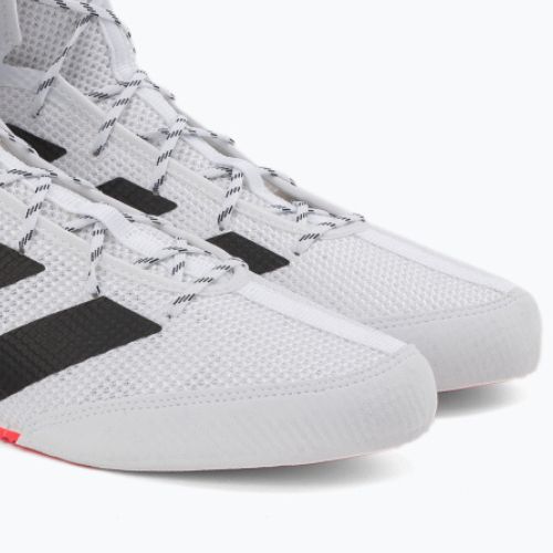 Buty bokserskie adidas Box Hog 3 biało-czarne GV9975