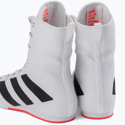 Buty bokserskie adidas Box Hog 3 biało-czarne GV9975