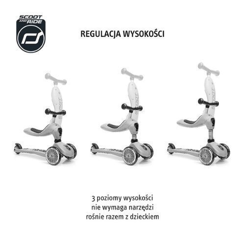 Hulajnoga trójkołowa dziecięca Scoot & Ride Highwaykick 1 rose