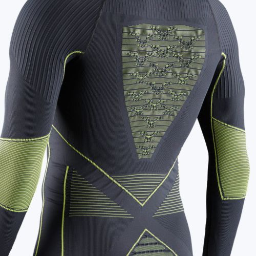 Longsleeve termoaktywny męski X-Bionic Energy Accumulator 4.0 charcoal/yellow