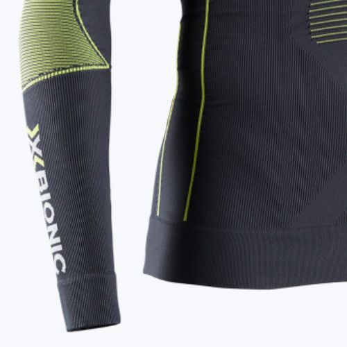 Longsleeve termoaktywny męski X-Bionic Energy Accumulator 4.0 charcoal/yellow
