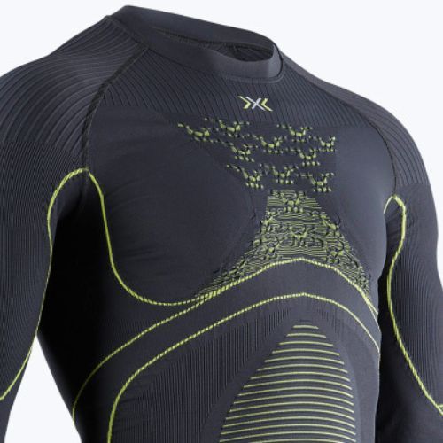 Longsleeve termoaktywny męski X-Bionic Energy Accumulator 4.0 charcoal/yellow