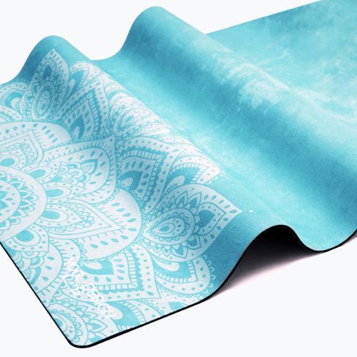 Mata do jogi Yoga Design Lab Combo Yoga 1.5 mm mandala turquoise