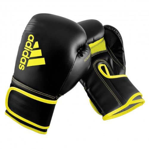 Rękawice bokserskie adidas Hybrid 80 czarno-żółte ADIH80