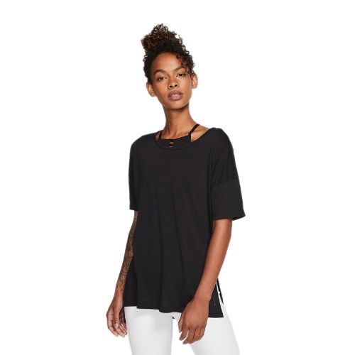 Koszulka damska Nike NY Dri-Fit Layer Top black/dk smoke grey